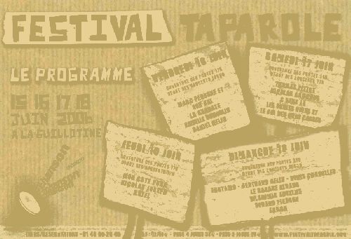 Festival Ta Parole 2006 (programme)